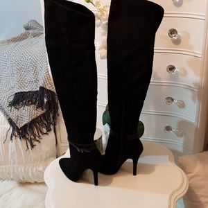 Nina Suede Over the Knee Boots